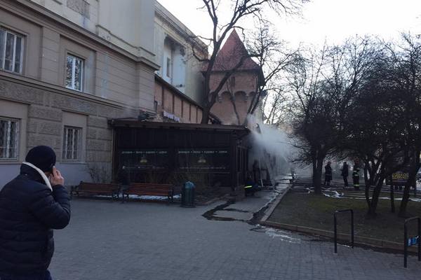 В центре Львова горело сразу два ресторана (фото, видео)