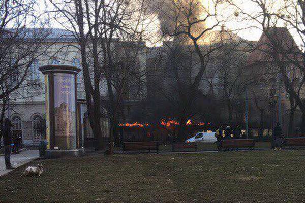 В центре Львова горело сразу два ресторана (фото, видео)