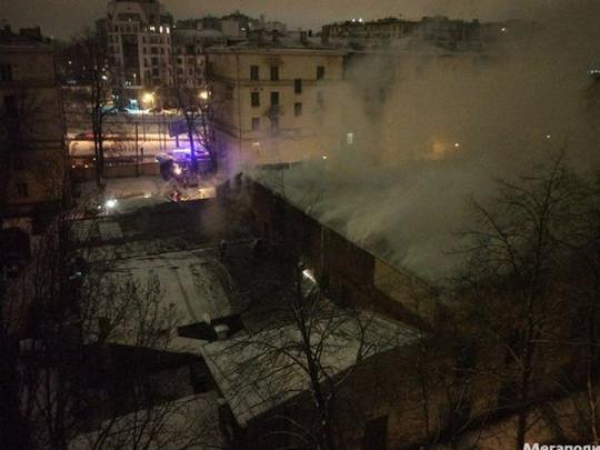 В Санкт-Петербурге горит Военно-космическая академия