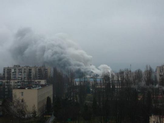 В Ужгороде загорелся старейший универмаг города (фото, видео)