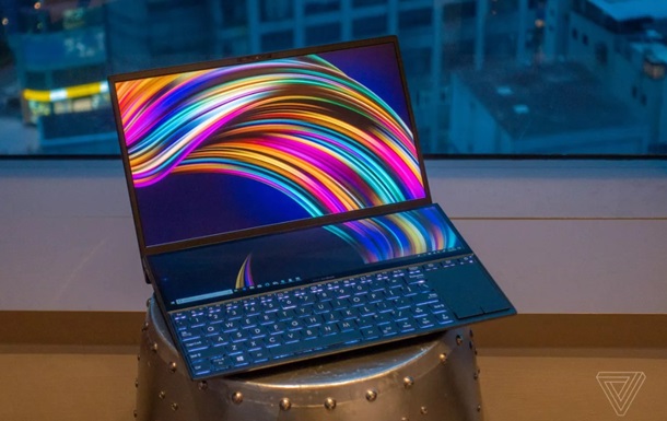 ASUS представила ноутбук с двумя сенсорными экранами
