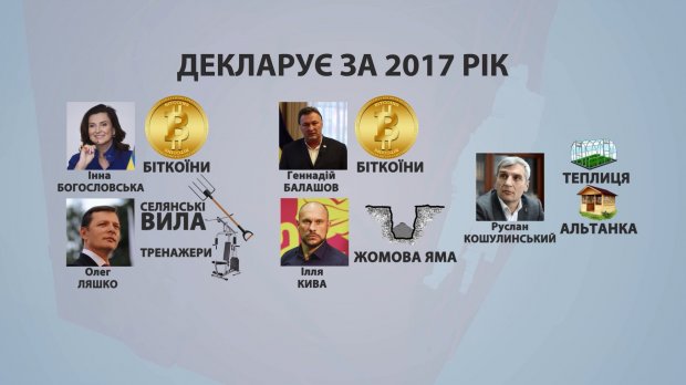 Биткойны, конюшня, вилла: изюминки деклараций кандидатов в президенты 2019