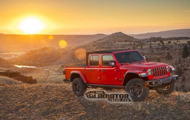 Гладиатор среди авто. Пикап Jeep показали на фото