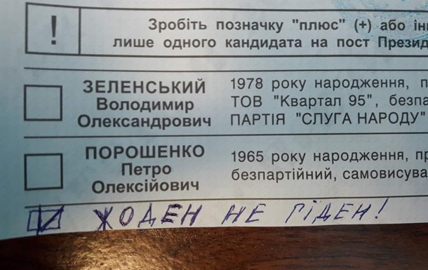 Как избиратели портили бюллетени