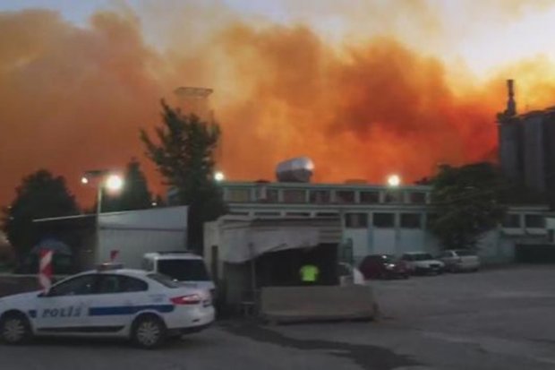На азотном заводе в Турции прогремел взрыв: видео