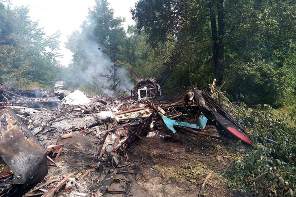 На Полтавщине упал и сгорел самолет: детали и фото с места происшествия