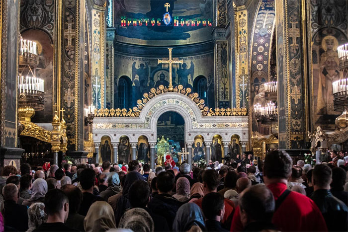Пасха 2019: как проходила служба и освящение корзинок в киевских храмах (фото, видео)
