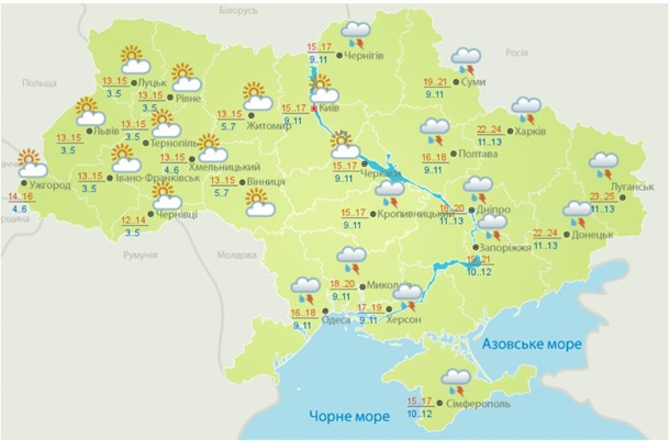 Погода на неделю: дожди и грозы с небольшими просветами