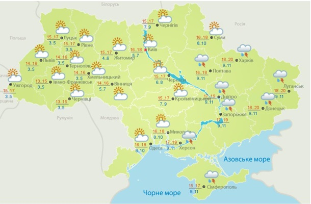Погода на неделю: дожди и грозы с небольшими просветами