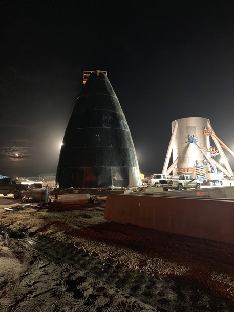 SpaceX показала ход строительства звездолета