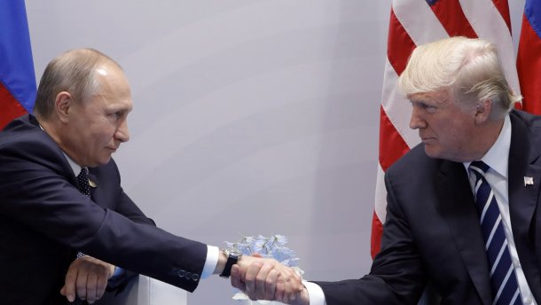 Український художник намалював жорсткий плакат до зустрічі Трампа і Путіна