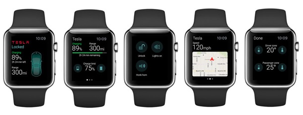 Украинцы создали первое приложение для управления авто Tesla c Apple WatchЭксклюзив