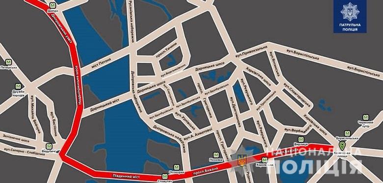 В день инаугурации Зеленского Киев сковали огромные пробки: опубликована карта