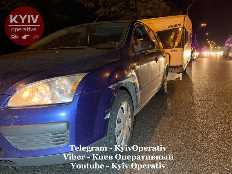 В Киеве произошло пьяное ДТП с участием патрульных (фото, видео)