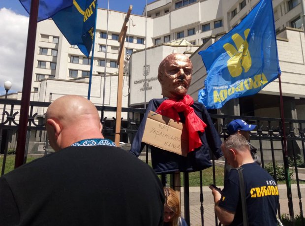 Загроза скасування закону про Очищення влади: активісти вийшли на мітинг (фото)