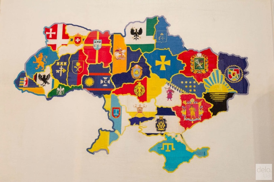 В Киеве представили самую большую карту Украины. ФОТО