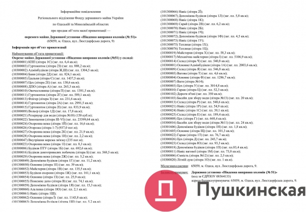 Закрытую после бунта одесскую колонию выставили на торги, стартовая цена — 223 миллиона. Фото