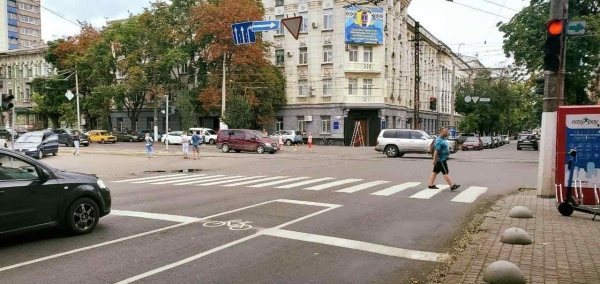 В Одессе полоса для велосипедистов появилась еще на одной улице. Фото