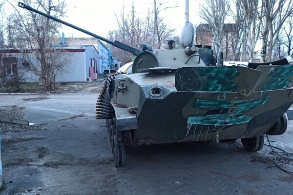 Одесские бойцы угнали у российских оккупантов танк
