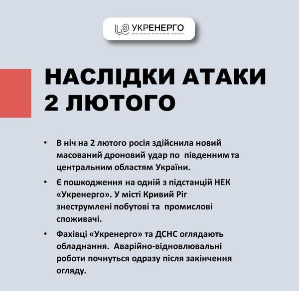 Ворог випустив по Україні 25 «шахедів»: пошкоджена підстанція «Укренерго», без світла залишився Кривий Ріг
