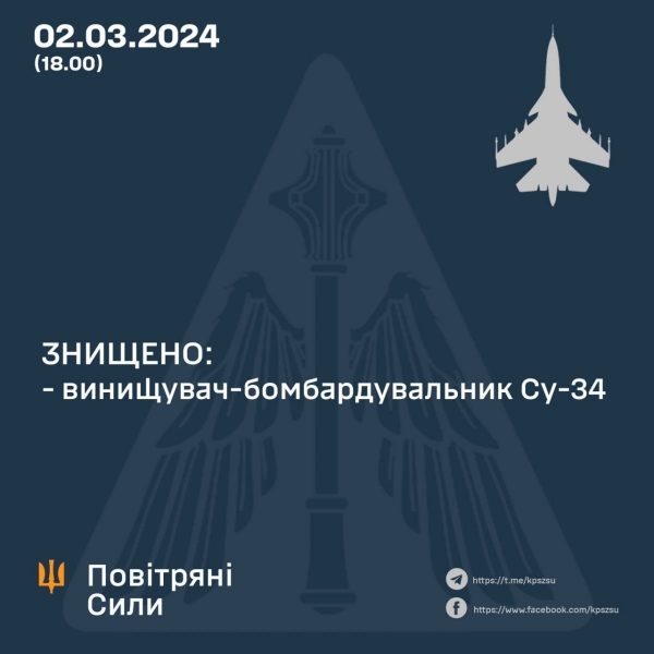 У противника мінус ще одна «пташка»: ЗСУ знищили чергову «сушку» окупантів