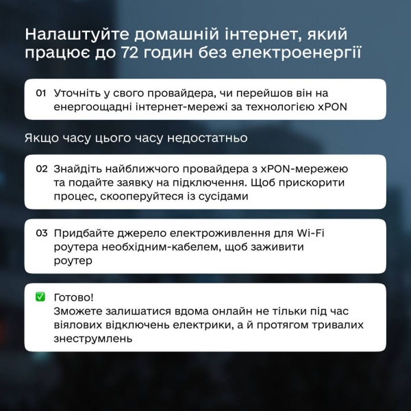 Залишайтеся на зв'язку навіть за відсутності електрики: у Мінцифри дали важливі поради