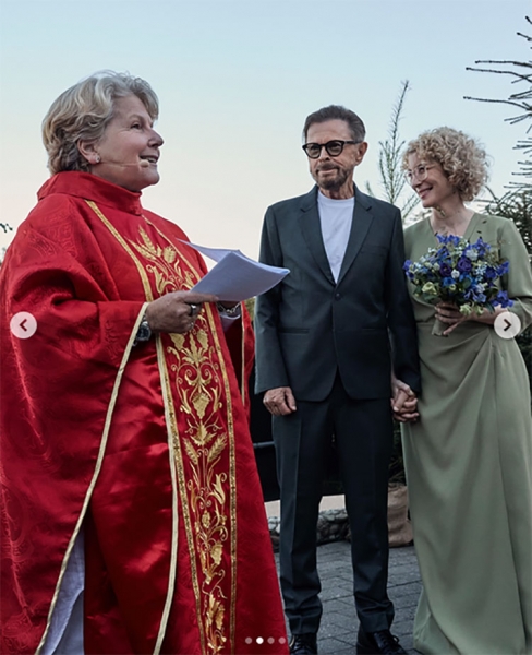 Наречена молодша на 28 років: учасник гурту ABBA Бйорн Ульвеус одружився втретє (фото)