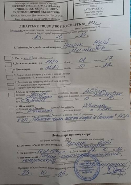 «На тілі синці, побої, губа розбита»: рідні не вірять у версію смерті бійця через хворобу й переконані, що його жорстоко побили
