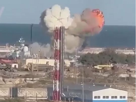 Дрони атакували російську флотилію в Дагестані, яка завдавала ракетних ударів по Україні