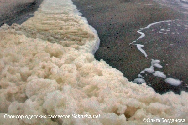 Как снег: одесское побережье укрыла удивительная пена