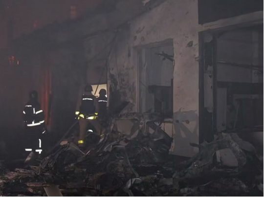 Атака на&nbsp;Україну: у&nbsp;Харкові пошкоджено супермаркет та&nbsp;автомийку, є&nbsp;постраждалі