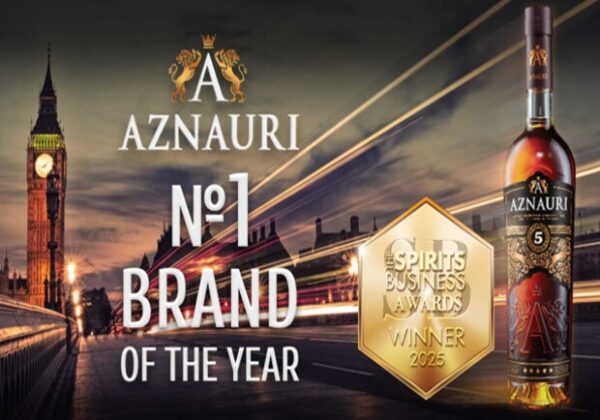 Коньяк AZNAURI-№1 "BRAND OF THE YEAR" - согласно премии SPIRITS BUSINESS AWARDS в Лондоне Коньяк AZNAURI-№1 "BRAND OF THE YEAR" - согласно премии SPIRITS BUSINESS AWARDS в Лондоне