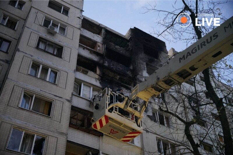 Комплексний нічний удар по&nbsp;Києву: пошкоджено багато житлових будинків, є&nbsp;жертви (фото, відео)