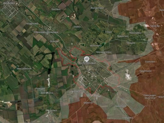 Битва за&nbsp;Костянтинівку: окупанти тиснуть КАБами і&nbsp;намагається взяти місто в&nbsp;напівоточення,&nbsp;&mdash; DeepState